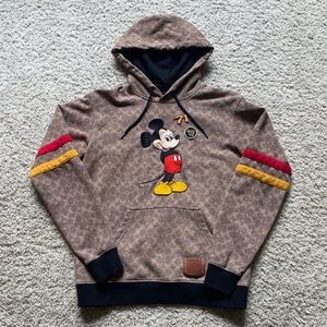 Disney X Coach Mickey Mouse Signature Hoodie In Organic Cotton